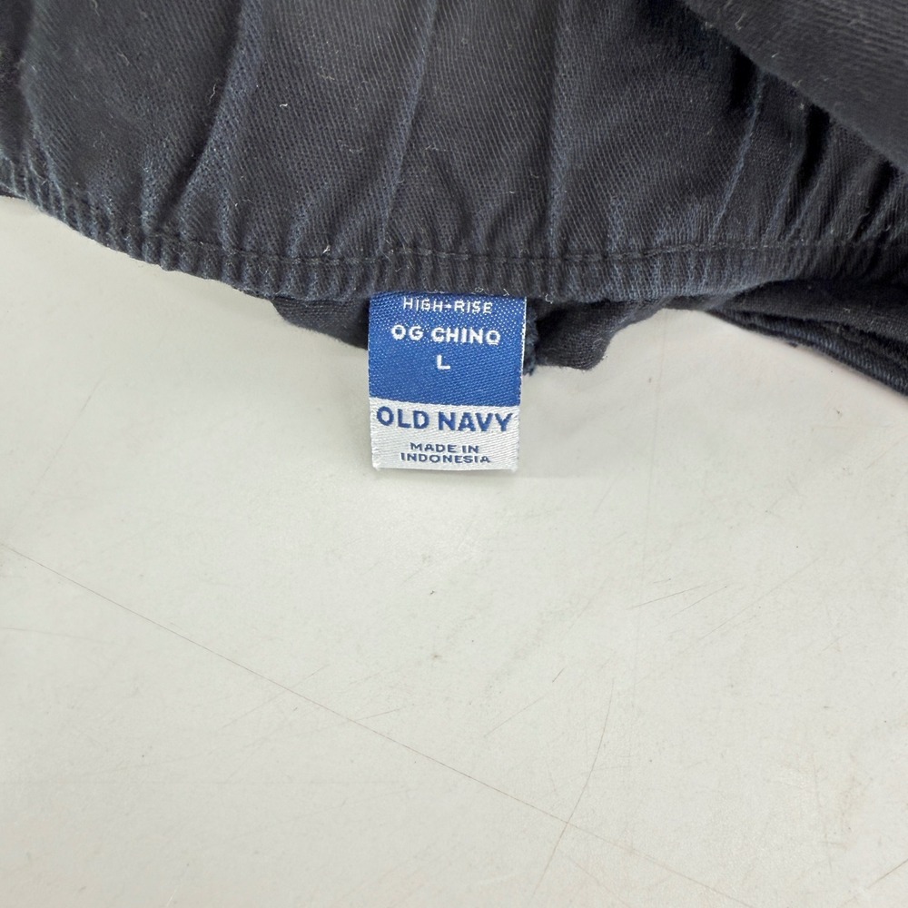 Old Navy Women's Black High Rise OG Chino Shorts Size L‎ Summer Casual - Picture 3 of 8